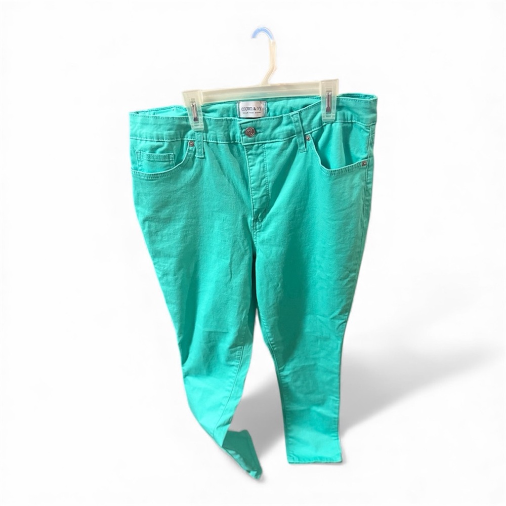 Crown & Ivy Vibrant Teal Women's Skinny Jeans